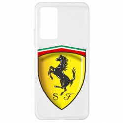 Чехол для Xiaomi Mi 10T/10T Pro Ferrari 3D Logo - PrintSalon