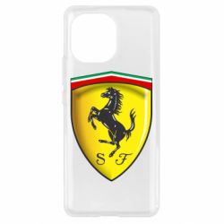 Чехол для Xiaomi Mi11 Ferrari 3D Logo - PrintSalon