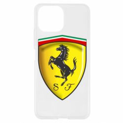 Чехол для Xiaomi Mi11 Lite Ferrari 3D Logo - PrintSalon
