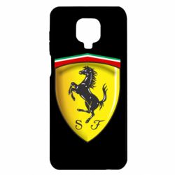 Чехол для Xiaomi Redmi Note 9S/9Pro/9Pro Max Ferrari 3D Logo - PrintSalon