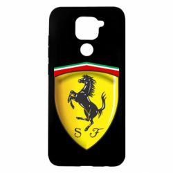 Чехол для Xiaomi Redmi Note 9/Redmi 10X Ferrari 3D Logo - PrintSalon