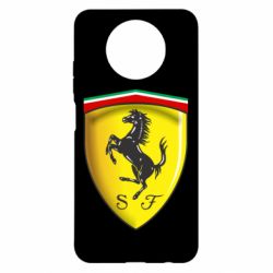 Чехол для Xiaomi Redmi Note 9 5G/Redmi Note 9T Ferrari 3D Logo
