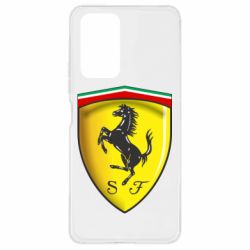 Чехол для Xiaomi Redmi Note 10 Pro Ferrari 3D Logo - PrintSalon