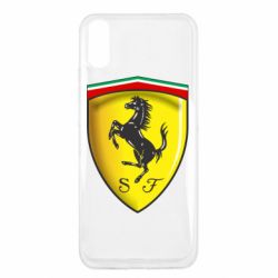 Чехол для Xiaomi Redmi 9a Ferrari 3D Logo - PrintSalon