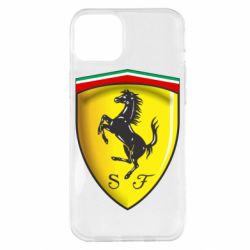 Чехол для iPhone 14 Plus Ferrari 3D Logo - PrintSalon