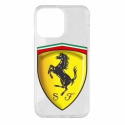 Чехол для iPhone 14 Pro Max Ferrari 3D Logo - PrintSalon