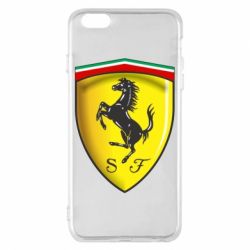 Чехол для iPhone 6 Plus/6S Plus Ferrari 3D Logo - PrintSalon