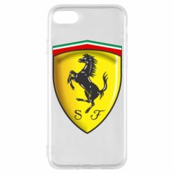 Чехол для iPhone 7 Ferrari 3D Logo - PrintSalon
