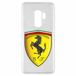 Чехол для Samsung S9+ Ferrari 3D Logo - PrintSalon
