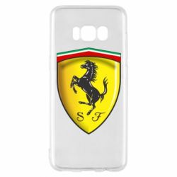 Чехол для Samsung S8 Ferrari 3D Logo - PrintSalon