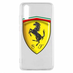 Чехол для Huawei P20 Ferrari 3D Logo - PrintSalon
