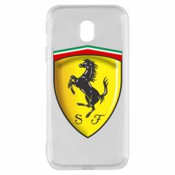 Чехол для Samsung J3 2017 Ferrari 3D Logo - PrintSalon