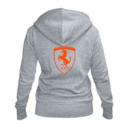 Женское худи на молнии Ferrari horse - PrintSalon