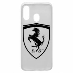 Чехол для Samsung A40 Ferrari horse - PrintSalon