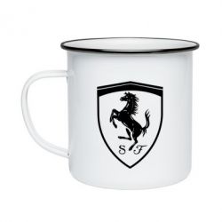 Кружка эмалированная Ferrari horse - PrintSalon