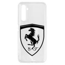 Чехол для Realme 6 Ferrari horse - PrintSalon