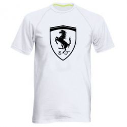 Мужская футболка для спорта Ferrari horse - PrintSalon