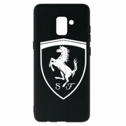 Чехол для Samsung A8+ 2018 Ferrari horse - PrintSalon