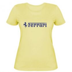 Женская футболка Ferrari - PrintSalon