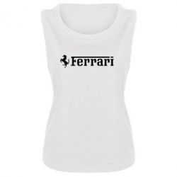 Женская майка Ferrari - PrintSalon