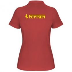 Женское поло Ferrari - PrintSalon