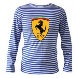 Тельняшка с длинным рукавом Ferrari - PrintSalon