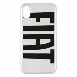 Чехол для iPhone X/Xs Fiat Letters - PrintSalon