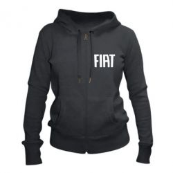 Женское худи на молнии Fiat Letters