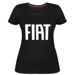 Женская премиум футболка Fiat Letters - PrintSalon