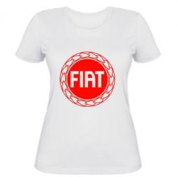 Женская футболка Fiat logo - PrintSalon