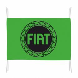 Флаг Fiat logo - PrintSalon
