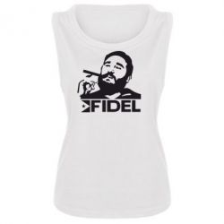 Женская майка Fidel Castro - PrintSalon