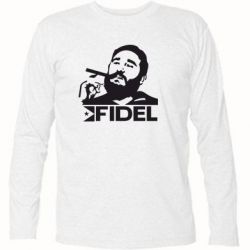Футболка с длинным рукавом Fidel Castro - PrintSalon
