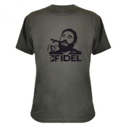 Камуфляжная футболка Fidel Castro - PrintSalon