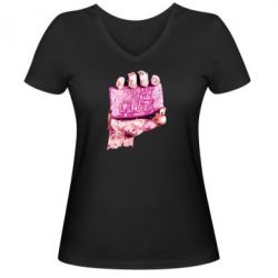 Жіноча футболка з V-подібним вирізом Fight Club Art - PrintSalon