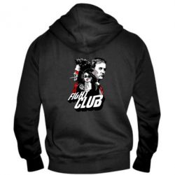 Мужское худи на молнии Fight Club Fan Art - PrintSalon