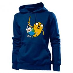 Женское худи Фин и Джейк "Атака" - PrintSalon