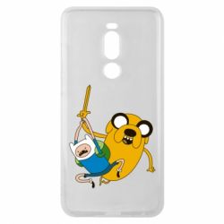 Чехол для Meizu Note 8 Фин и Джейк "Атака" - PrintSalon