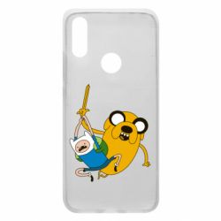 Чехол для Xiaomi Redmi 7 Фин и Джейк "Атака" - PrintSalon