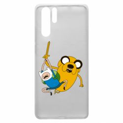 Чехол для Huawei P30 Pro Фин и Джейк "Атака" - PrintSalon