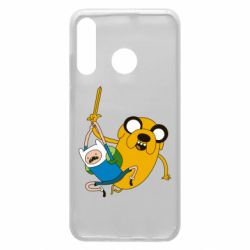 Чехол для Huawei P30 Lite Фин и Джейк "Атака" - PrintSalon