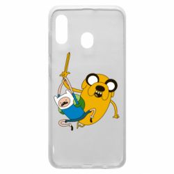 Чехол для Samsung A30 Фин и Джейк "Атака" - PrintSalon