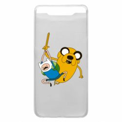 Чехол для Samsung A80 Фин и Джейк "Атака" - PrintSalon
