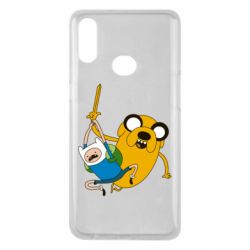 Чехол для Samsung A10s Фин и Джейк "Атака" - PrintSalon