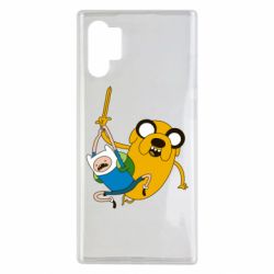 Чехол для Samsung Note 10 Plus Фин и Джейк "Атака" - PrintSalon