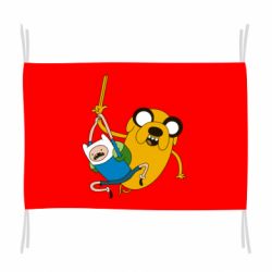 Флаг Фин и Джейк "Атака" - PrintSalon