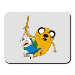 Коврик для мыши Фин и Джейк "Атака" - PrintSalon