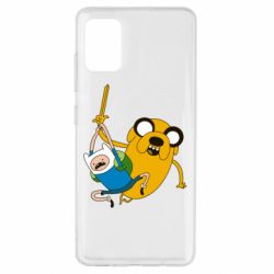 Чехол для Samsung A51 Фин и Джейк "Атака" - PrintSalon