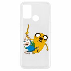 Чехол для Oppo A53/A32/A33 Фин и Джейк "Атака"-PrintSalon Чехол для Oppo A53/A32/A33 Фин и Джейк "Атака"