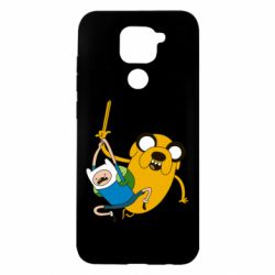 Чехол для Xiaomi Redmi Note 9/Redmi 10X Фин и Джейк "Атака" - PrintSalon